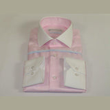 Mens 100% Italian Cotton Shirt High Quality Non Iron SORRENTO Turkey 4441 Pink - J.Valintin Men's Wear Legend - 96765