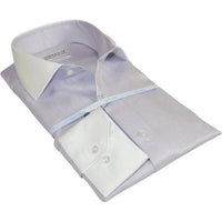 Mens 100% Italian Cotton Shirt High Quality Non Iron SORRENTO Turkey 4443 Lilac - J.Valintin Men's Wear Legend - 96761