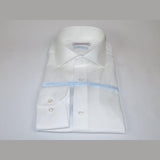 Mens 100% Italian Cotton Shirt High Quality Non Iron SORRENTO Turkey 4865 White - J.Valintin Men's Wear Legend - 96801