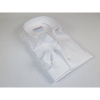 Mens 100% Italian Cotton Shirt Non Iron SORRENTO Button Down Oxford 4529 White - J.Valintin Men's Wear Legend - 98698