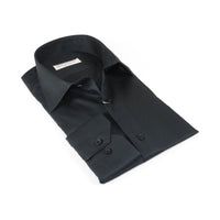 Mens 100% Italian Sheen Cotton Shirt High Quality SORRENTO Turkey 1131 Black - J.Valintin Men's Wear Legend - 96809