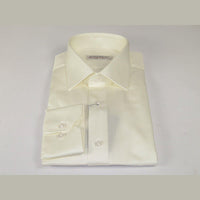 Mens 100% Italian Sheen Cotton Shirt High Quality SORRENTO Turkey 4791 Ivory - J.Valintin Men's Wear Legend - 96805