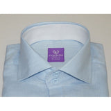 Mens 100% Linen Summer Shirt J.Valintin Turkey - Usa Axxess Style OBR78 - 09 Blue - J.Valintin Men's Wear Legend - 8597