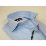 Men's Axxess Turkey Shirt 100% Egyptian Cotton High Collar 224 - 02 Blue Pique - J.Valintin Men's Wear Legend - 224 - 02 Blue - L