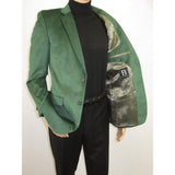 Mens BASSIRI Velvet Sports Coat Grammy Award, LEONARDI J1042 Hunter Green - J.Valintin Men's Wear Legend - 92641