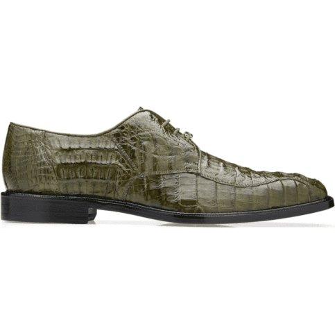 Mens Belvedere Business Shoes Chapo Genuine Crocodile Leather 1465 Olive - J.Valintin Men's Wear Legend - Chapo 1465 Olive_9