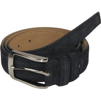 Mens Black Genuine Suede Soft Leather Belt PIERO ROSSI Turkey # Black - C - J.Valintin Men's Wear Legend - 97170