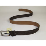 Mens Brown Genuine Suede Soft Leather Belt PIERO ROSSI From Turkey # Brown - C - J.Valintin Men's Wear Legend - 97182