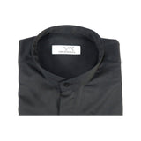 Mens CEREMONIA Pastor Shirt 100% Cotton Turkey Banded Collar #stn 15 hyk black - J.Valintin Men's Wear Legend - 97105