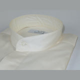 Mens CEREMONIA Pastor Shirt 100% Cotton Turkey Banded Collar #stn 17 hyk Ivory - J.Valintin Men's Wear Legend - 96994