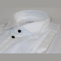 Mens CEREMONIA Tuxedo Formal Shirt 100% Cotton Turkey Slim Fit #stn 13 ATD White - J.Valintin Men's Wear Legend - 97009