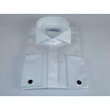 Mens CEREMONIA Tuxedo Formal Shirt 100% Cotton Turkey Slim Fit #stn 13 ATY white - J.Valintin Men's Wear Legend - 96984