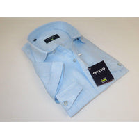 Men's Ciazzo Turkey 100% Linen Breathable Shirt Short Sleeves #Linen 19 Lt BLue - J.Valintin Men's Wear Legend - 101083