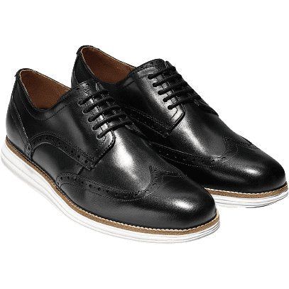 Mens COLE HAAN Shoes OriginalGrand Wingtip Oxford Lace up Comfort C26469 Black - J.Valintin Men's Wear Legend - 93687