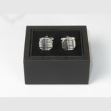 Mens Cufflinks by Vitorofolo Use for French Cuff Shirt V29 - 3 Silver Plated - J.Valintin Men's Wear Legend - 25077