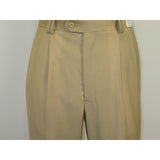 Men's Dress Pants Inverted double pleats sp3000 Beige size 32 - J.Valintin Men's Wear Legend - 8373