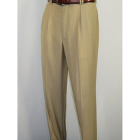 Men's Dress Pants Inverted double pleats sp3000 Beige size 32 - J.Valintin Men's Wear Legend - 8373