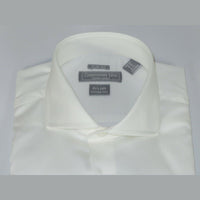 Men's Dress Shirt Christopher Lena 100% Cotton Wrinkle Free C507RSSR Ecru Slim - J.Valintin Men's Wear Legend - 92287