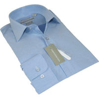 Men's Dress Shirt Christopher Lena 100% Cotton Wrinkle Free C507WS0R Blue - J.Valintin Men's Wear Legend - 92409