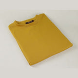 Mens Dressy T - Shirt Log - In Uomo Soft Crew Neck Corded Short Sleeves 218 Gold - J.Valintin Men's Wear Legend - 18711