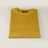 Mens Dressy T - Shirt Log - In Uomo Soft Crew Neck Corded Short Sleeves 218 Gold - J.Valintin Men's Wear Legend - 18711