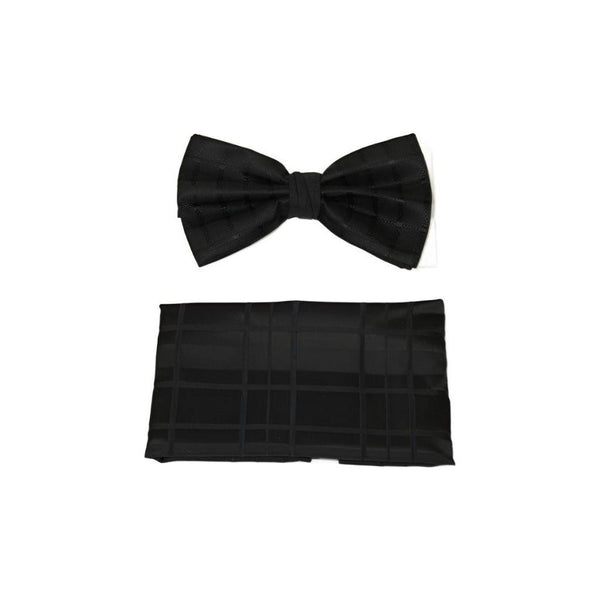 Men's Fancy Bow Tie/Hankie Set By J.Valintin Soft Microfiber Silky JVBT - 14 - J.Valintin Men's Wear Legend - JVBT - 14