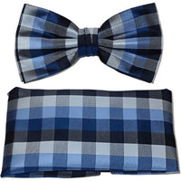 Men's Fancy Bow Tie/Hankie Set By J.Valintin Soft Microfiber Silky JVBT - 17 - J.Valintin Men's Wear Legend - JVBT - 17