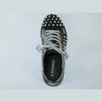 Mens Fancy Shoes By FIESSO AURELIO GARCIA, Spikes Rhine stones 2413 Black - J.Valintin Men's Wear Legend - 95059