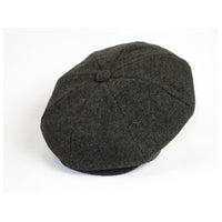 Mens Fashion Classic Flannel Wool Apple Cap Hat by Bruno Capelo ME904 Charcoal - J.Valintin Men's Wear Legend - 98147