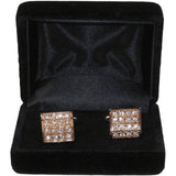 Men's Fashion Cufflinks By J.Valintin Silver/Gold Plated With Crystals JVC - 15 - J.Valintin Men's Wear Legend - JVC - 15