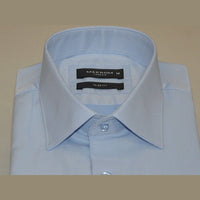 Men's Franco Gilberto Dress Shirt Cotton Blend French Cuffs Turkey 5482 - 418 Blue - J.Valintin Men's Wear Legend - 13962