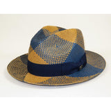 Men's Genuine Straw Hat by Bruno Capelo Cubano CU403 Denim/Cognac - J.Valintin Men's Wear Legend - CU403 Denim - M