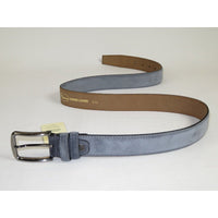 Mens Gray Genuine Suede Soft Leather Belt PIERO ROSSI From Turkey # Gray - C - J.Valintin Men's Wear Legend - 97200