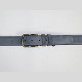 Mens Gray Genuine Suede Soft Leather Belt PIERO ROSSI From Turkey # Gray - C - J.Valintin Men's Wear Legend - 97200