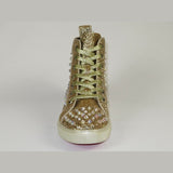 Mens High Top Shoes By FIESSO AURELIO GARCIA ,Spikes Rhine stones 2409 Gold - J.Valintin Men's Wear Legend - 95029