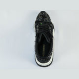 Mens High Top Shoes By FIESSO AURELIO GARCIA,Spikes Rhine stones 2412 Black - J.Valintin Men's Wear Legend - 95047