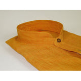 Mens INSERCH linen Shirt Banded Chinese Collar Sleeves - Less SS719 Sunburst - J.Valintin Men's Wear Legend - SS719 - 191 - M