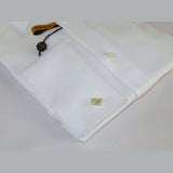 Mens long sleeves Cotton Shirt French Cuffs Wrinkle Resistance ENZO 61102 White - J.Valintin Men's Wear Legend - 389