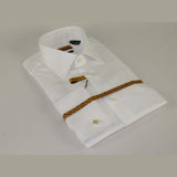 Mens long sleeves Cotton Shirt French Cuffs Wrinkle Resistance ENZO 61102 White - J.Valintin Men's Wear Legend - 389