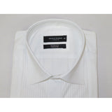 Men's Makrom Turkey Formal Tuxedo Shirt Cotton Lay - down 5676 - 420 White - J.Valintin Men's Wear Legend - 74223