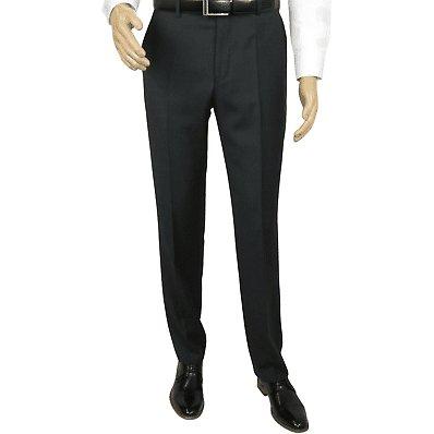 Mens MANTONI Flat Front Pants 100% Wool Super 140's Classic Fit 46306 - 3 Charcoal - J.Valintin Men's Wear Legend - 8336