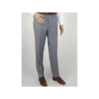 Mens Mantoni Flat Front Pants All Wool Super 140's Classic Fit 46306 - 2 Gray - J.Valintin Men's Wear Legend - 19267