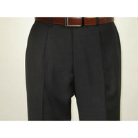 Men's MANTONI Pleated Pants 100% Wool Super 140's Classic Fit 46306 - 3 Charcoal - J.Valintin Men's Wear Legend - 8308