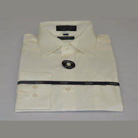 Mens Milani dress shirt soft cotton Blend easy wash business long sleeves Ivory - J.Valintin Men's Wear Legend - 7548