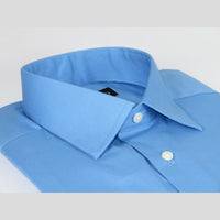 Mens Mondego Stretch Cotton Blend Dress Classic shirt Long Sleeves SN2400 Blue - J.Valintin Men's Wear Legend - 4276