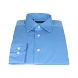 Mens Mondego Stretch Cotton Blend Dress Classic shirt Long Sleeves SN2400 Blue - J.Valintin Men's Wear Legend - 4276