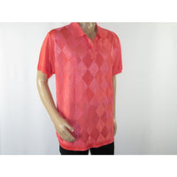 Mens Polo Shirt Slinky Sheer Short Sleeves Soft Touch by Stacy Adams 3703 Coral - J.Valintin Men's Wear Legend - 94029