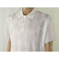 Mens Polo Shirt Slinky Sheer Short Sleeves Soft Touch by Stacy Adams 3703 White - J.Valintin Men's Wear Legend - 94044