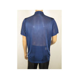 Mens Polo Shirt Slinky Sheer Short Sleeves Soft Touch Stacy Adams 57006 Navy - J.Valintin Men's Wear Legend - 100036