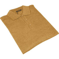 Mens PRINCELY Soft Merinos Wool Sweater Knits Lightweight Polo 1011 - 40 Cognac - J.Valintin Men's Wear Legend - 96594